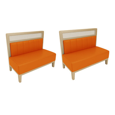 Banc rembourré élégant en similicuir