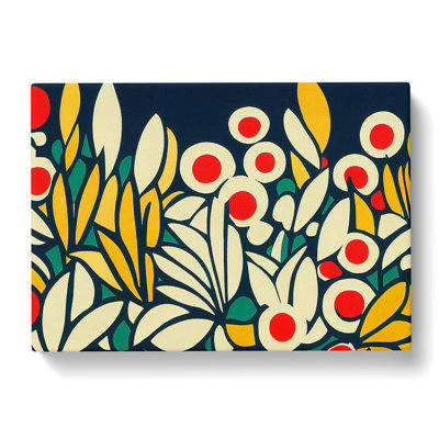 Flower Market Abstract - Wrapped Canvas