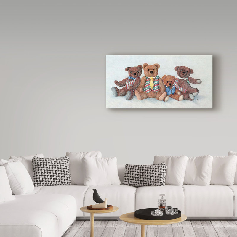 « the guys brown ours », art sur toile, H 10 po x l 19 po x P 2 po