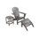 Ensemble 3 pièces POLYWOOD South Beach Adirondack