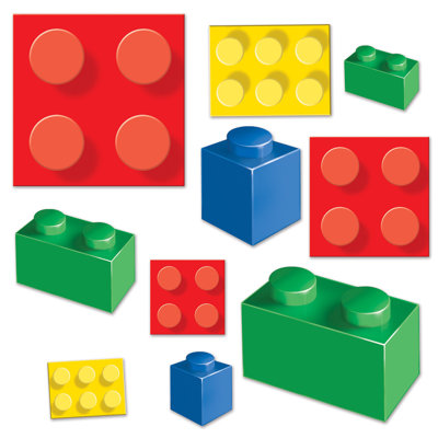Building Block Cutouts - 4"-11Â¼" - Pack of 12