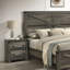 Table de chevet Farmhouse Rustic Grey