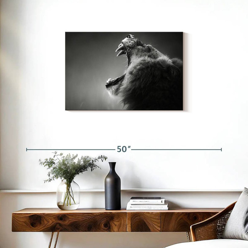 Lion Maw, 20" H x 30" W