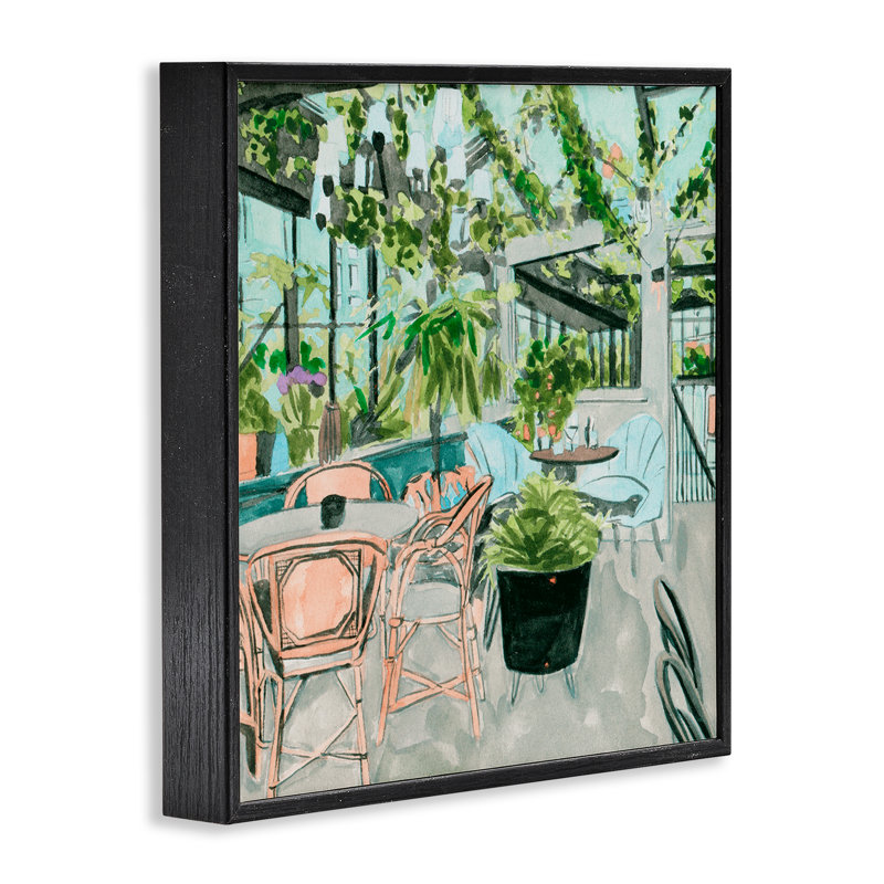 «Giclee Art» par Melissa Wang, H 24 po x l 24 po, Giclée encadrée noir minuit