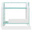 Lit maison avec lit gigogne, tablettes de rangement au pied de lit et éclairage à DEL-355541816-355541819