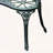 Outsunny 2-Person Cast Aluminum Bench with Floral Accent