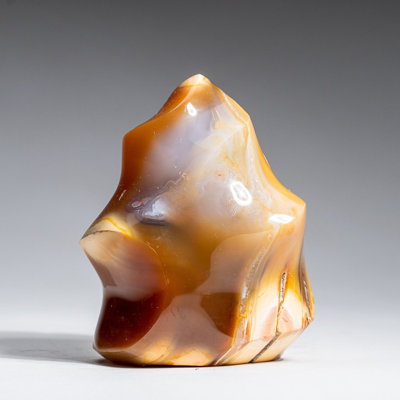 Genuine Polished Agate Flame Freeform from Madagascar (1.15 Lbs)