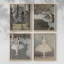 «Vintage Portrait Print», impression encadrée, ensemble de 4-860326481