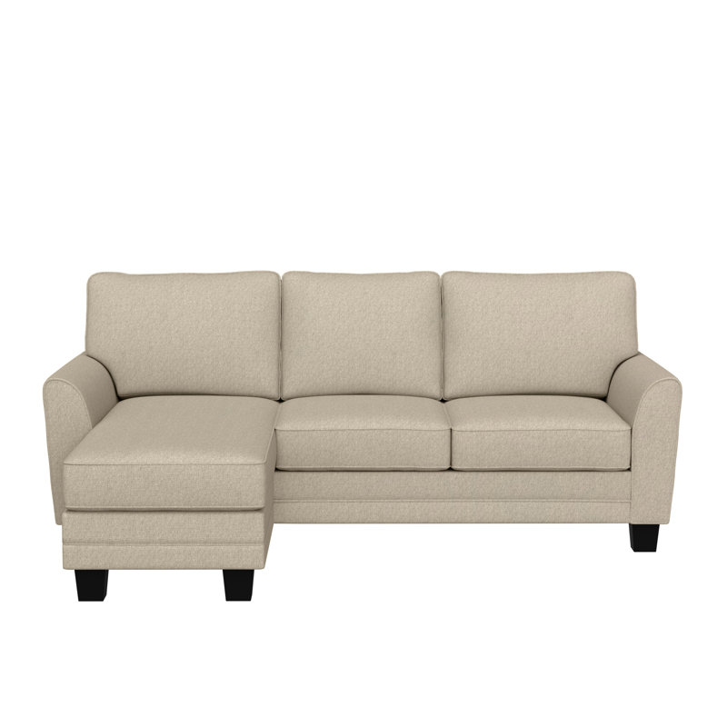Canapé modulaire à méridienne rembourré Aliciana, Polyester mastic