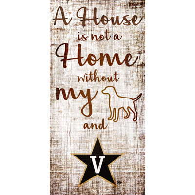 « house is not a home sign », art textuel sur bois ncaa team