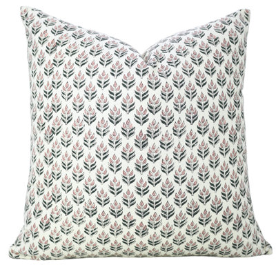 Housse de coussin en coton Fabldine, décoration de Noël, automne (Alia, rose)