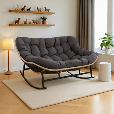 Chaise berçante double Papasan