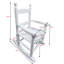 Chaise berçante blanche S - Intérieur ou extérieur - Convient aux enfants - Durable-306972753