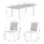 Alhan 6 - Person Patio Dining Set with Extendable Rectangular Table , Cushions Included