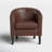 Munson 26.77" Wide Faux Leather Barrel Chair-1553071857