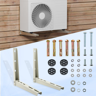 Abovemoon Outdoor Heavy Duty Mini Split Wall Mounting Bracket for 7000-15000 BTU Universal Ductless Air Conditioner,HVAC,Compressor,Heat Pump System,Support Up to 330 LBS