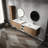 Bathroom Vanity With Sink & Side Cabinet - Rust- Components, Stylish Decor Modern And Function, Construction