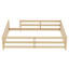 Lit double Montessori avec clôture - lit pour enfants en bois de pin robuste pour les garçons et les filles, aucun sommier nécessaire, espace multifonctionnel pour dormir, jouer et lire, assemblage facile en chêne.-1922697362