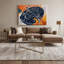 Art mural sur toile bleu-1850925797