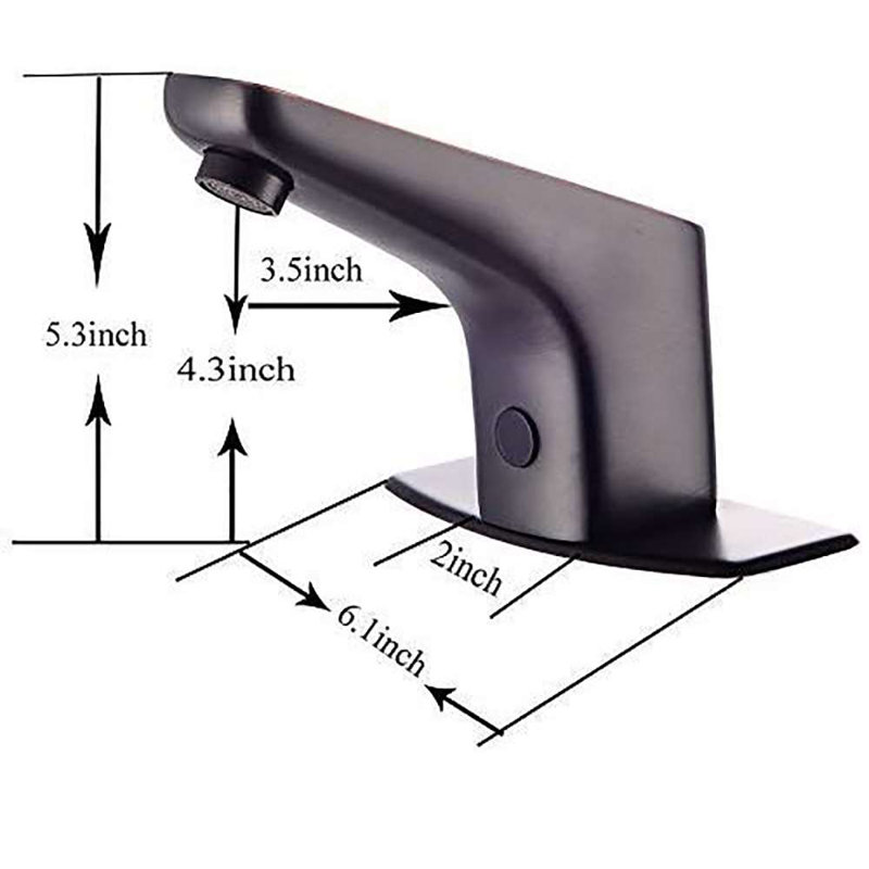 Oil Rubbed Bronze Automatic Sensor Faucet Elegant Touchless Design for Modern Bathrooms