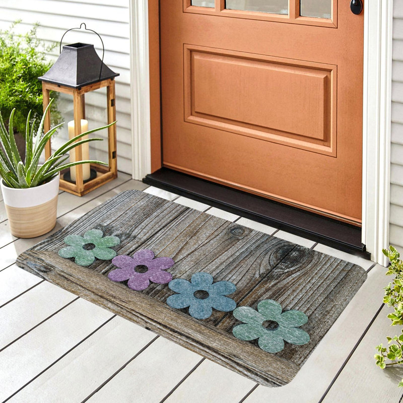 Durable PVC Doormat, Non-Slip Underside, 15.7 x 27.6 inches | 100% Weather-Resistant PVC Material | Ideal for Indoor & Outdoor Use, Easy to Clean, Stylish Design for Home Entryways & Patios