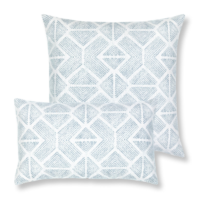 Bakuba Outdoor Rectangular Sunbrella® Pillow Cover & Insert, Stream