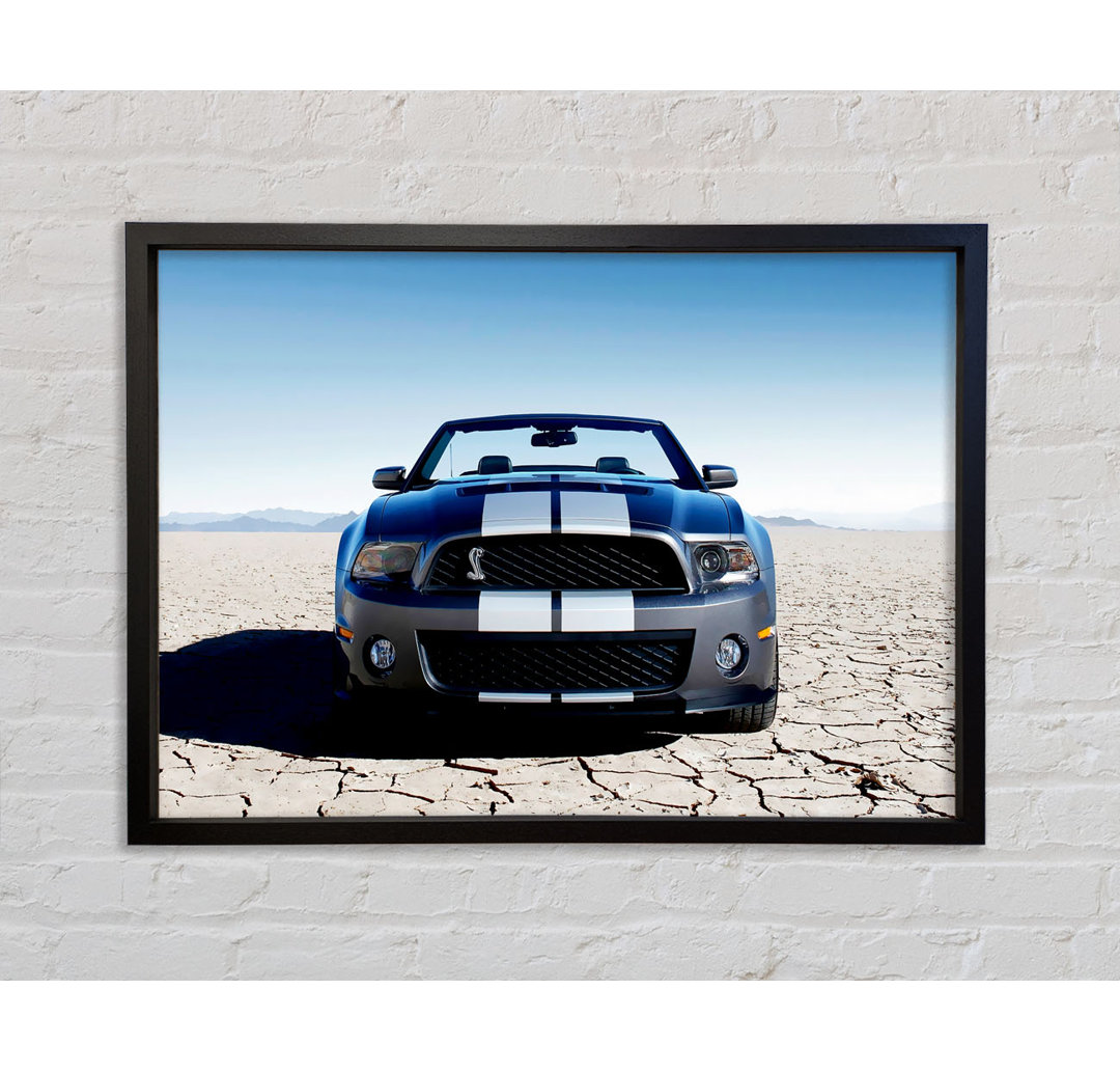 Mustang Shelby Frontprofil - Einzelner Bilderrahmen Kunstdrucke auf Leinwand