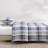 Tommy Hilfiger Waterbury Plaid Cotton Blue Duvet Cover Set-113930641-113930640