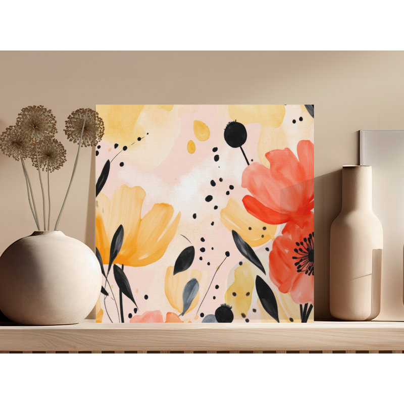 1 Piece Wrapped Canvas Wall Art Set, 14x14
