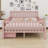 Wood Platform Bed With Guardrails On Both Sides And Drawers-1849508171-1849508168