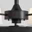 31.5" 6-light Wagon Wheel Ceiling Fan With Light Kit, Linen Shade, Dc Motor And Remote