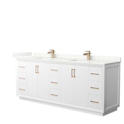 Meuble-lavabo double avec plateau Strada 84