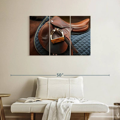 Mehar Brown Leather Saddle