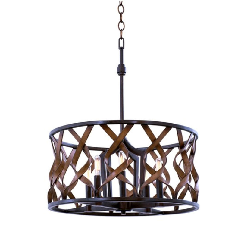 Soho 5 LT Milk Chocolate Chandelier Kalco