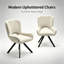 Chaises de salle à manger rembourrées Comfort, ensemble moderne en tissu de bois pour la maison de cuisine