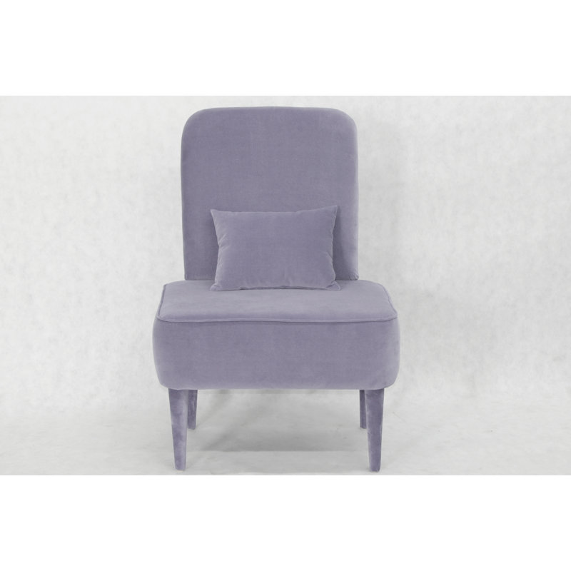 Pastel Upholstered Accent Chair, Grey