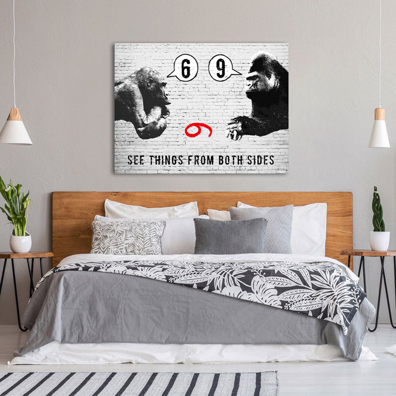 See Things From Both Sides by Masterfunk Collective - Wrapped Canvas Art Prints, 70cm H x 100cm W x 4cm D