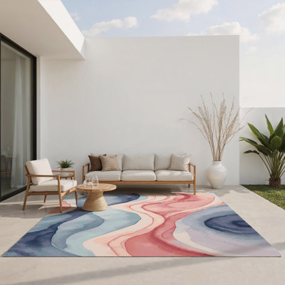 Sunset Pool Indoor And Outdoor Area Rug