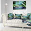 Coussin lombaire abstrait à motif fractal abstrait-30735196