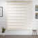 Thin Pleated Linen Texture Ground Cordloop Banded Roller Shade