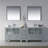 Mance 84.88'' Double Bathroom Vanity with Ceramic Top-24551144