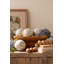  Boule de Capiz filée en mosaïque décorative avec détail de coquille de H 5 po