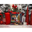 Coussin décoratif Cavalier Spaniel and Santa Claus-101410347
