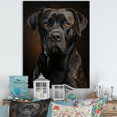 Dog Mastiff Majesty - Dog Canvas Wall Art