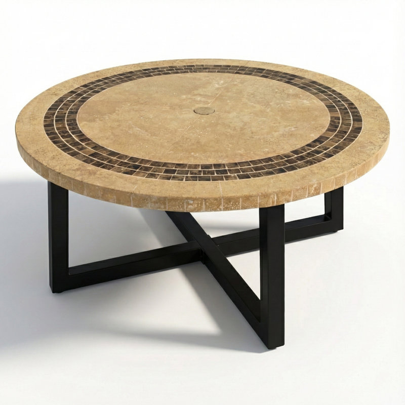 Vermont Garden Stone Mosaic Coffee Table