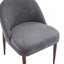 Chaise rembourrée en tissu et fer