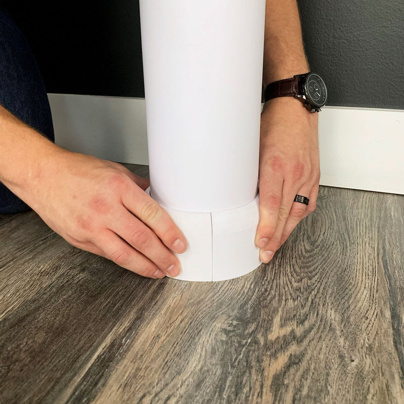 Lally Cover With Standard Capital and Base 94" H x 5" W x 5" D Column Wrap