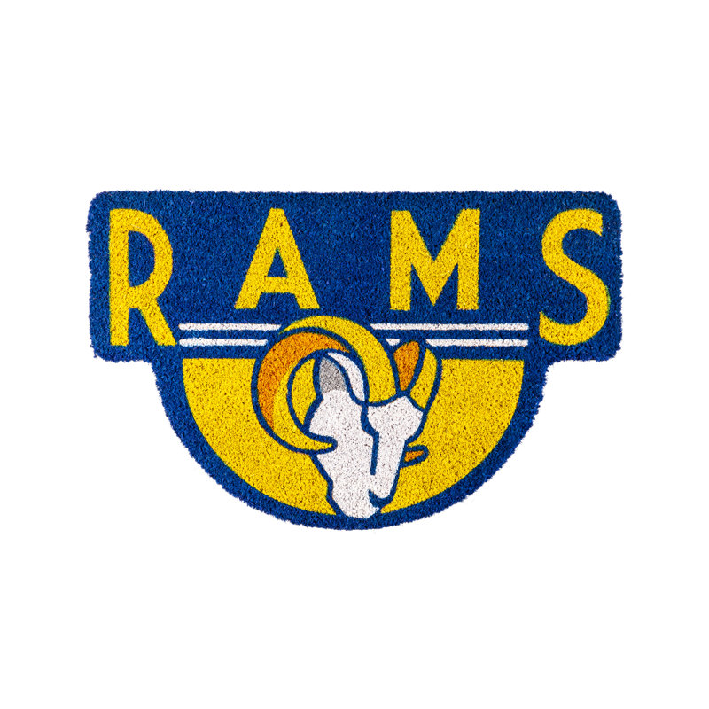 Tapis de bienvenue d'extérieur en fibre de coco NFL, Rams