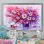 Bouquet mauve de Marguerite Daisy - art mural traditionnel sur toile
