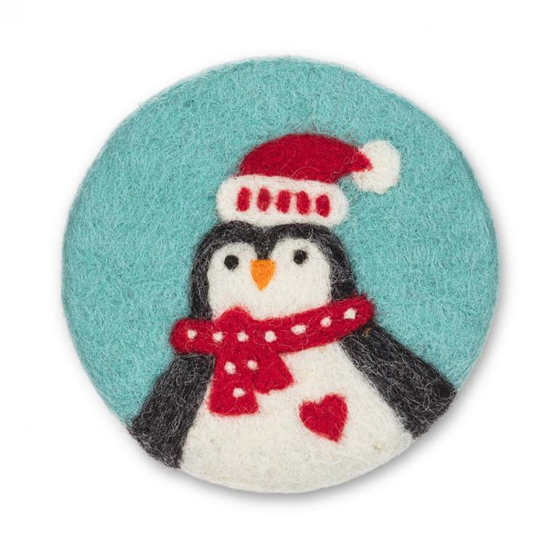 Sous-verre Winter Penguin